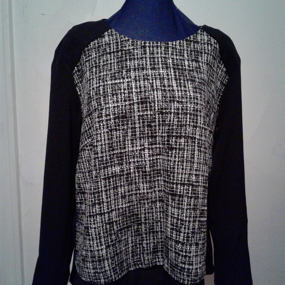 Tweedy Georgette Blouse